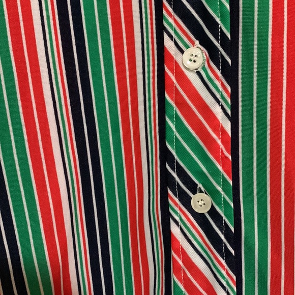 Small Striped 70s Short Sleeved Blouse - Picture 2 of 5